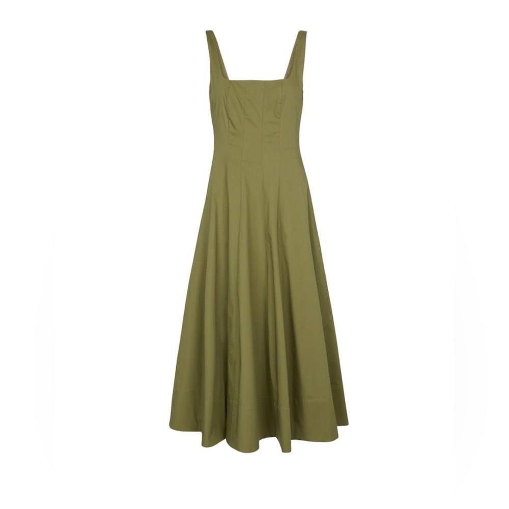 STAUD Wells Dress Olive